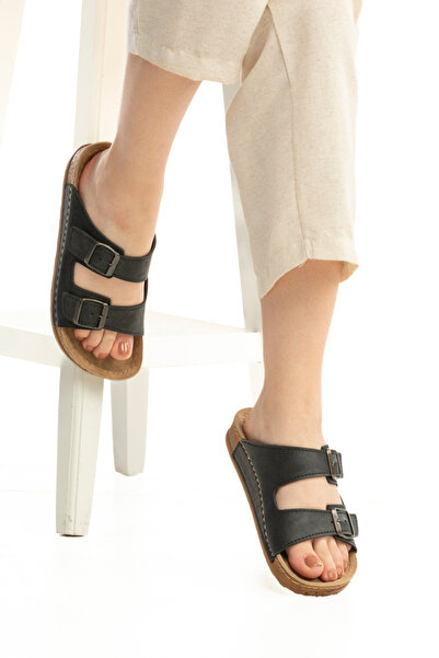 POLOMİA Papuci de zi cu zi pentru femei Polomia Maria, flexibili, cu cataramă dublă