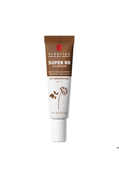 erborian حجم السفر سوبر بي بي - كريم الشوكولاتة بالجينسينج، 15 مل