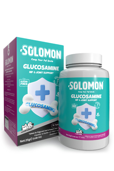 Solomon Glucosamine Tablet (kedi Ve Köpekler Için Eklem Ve Kas Destekleyici Takviye 75 Tablet)