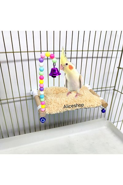 aliceshop Sultan Sevda Paradise - Parrot Budgie Bed and Hammock Pillow Sleeping and Listening Cushion