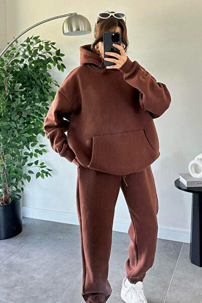 Sorridi Σετ φούτερ με κουκούλα oversized και αθλητική φόρμα 2 τεμαχίων