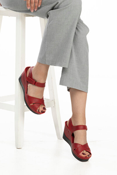 POLOMİA Polomia Natalie Anatomical Orthopedic Flexible Comfort Comfortable Sole Daily Women's Sandals Slippers