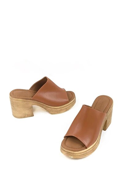 Preshley Γυναικείες παντόφλες με τακούνι με ορθοπεδική σόλα Rosso Taba Comfort