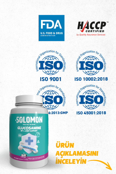 Solomon Glucosamine Tablet (kedi Ve Köpekler Için Eklem Ve Kas Destekleyici Takviye 75 Tablet)