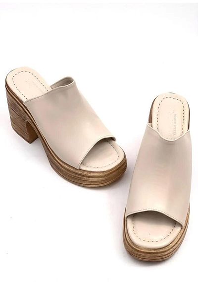 Preshley شبشب نسائي من Rosso Ten Comfort لتقويم العظام ونعل داخلي وكعب سميك