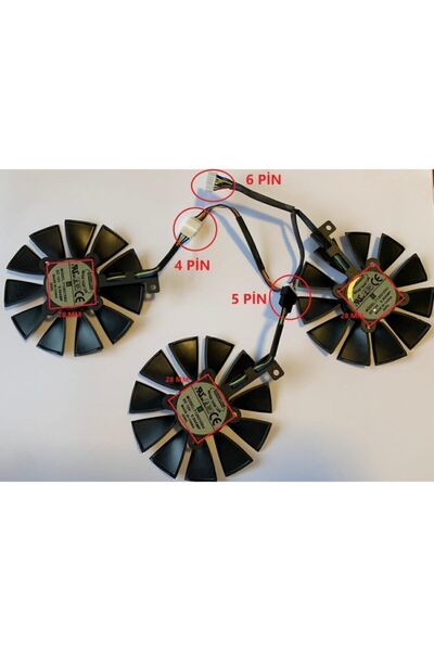Everflow Asus Strıx Gtx 1060 1070 1080 1070ti 1080ti 980ti/r9 390x Fan