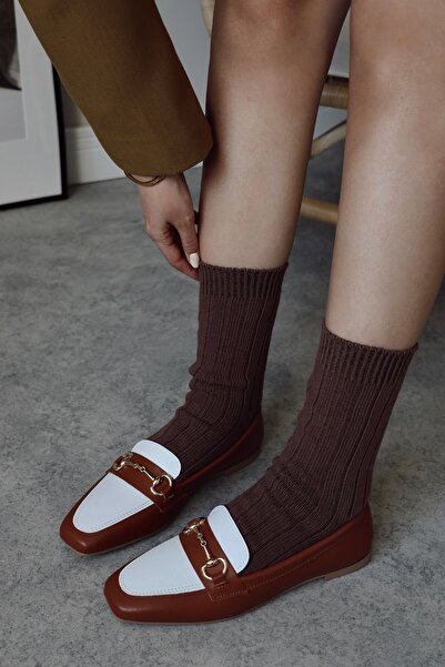 POLKA STORE Manifest Blunt Toe Talpă plată Cataramă Mocasin Mocasini Balerini Pantofi de zi cu zi confortabili pentru femei