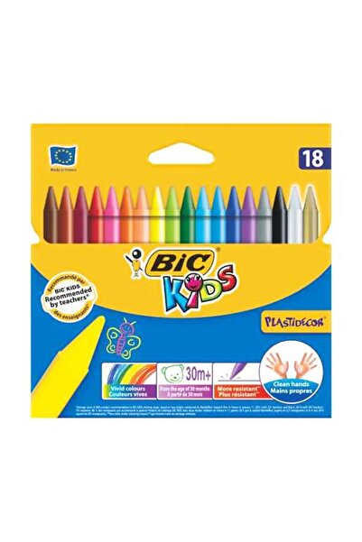 Bic Kids Erasable Crayon 18 Colors (829771)