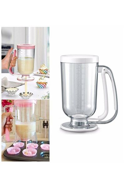Timex Blue Avm Practical Dough Dispenser Pancake Crepe Muffin Easy Pour Container Pancake Preparer