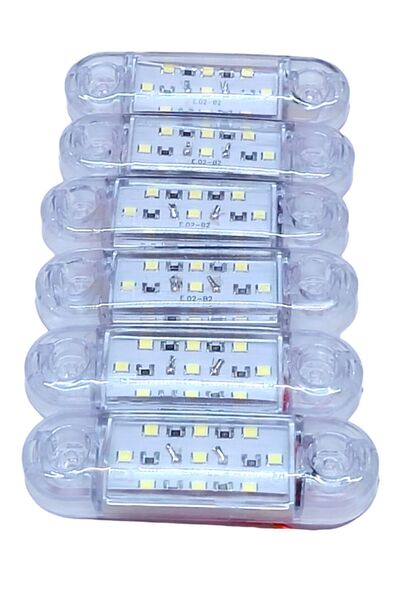 POLATLI OTO AKSESUAR 10 Adet Tombul Parmak Led Beyaz 12V - 24V