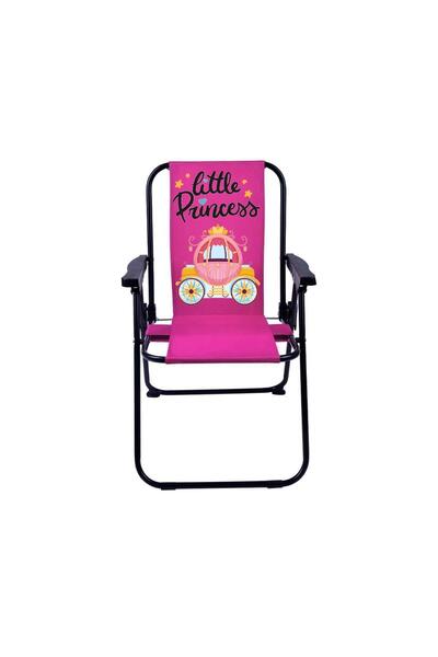 Exent Little Princess 2-6 Yaş Lüx Çocuk Piknik Sandalyesi-mini Kamp Sandalyesi-pembe