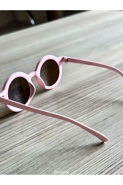 Bonicce Brand Uv400 Scandinavian 1-10 Years Old Pink Color Girl's Sunglasses (Original in Glasses Container)