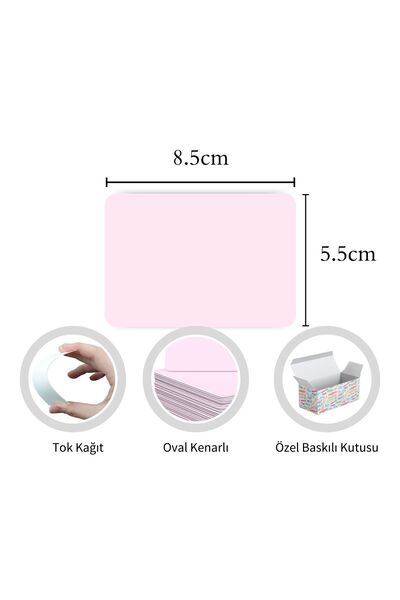 Copyder Pastel Lilac Unprinted Word Cards 500 Pieces - Multi-Purpose, Boxed Note Card for Memory and Note Taking