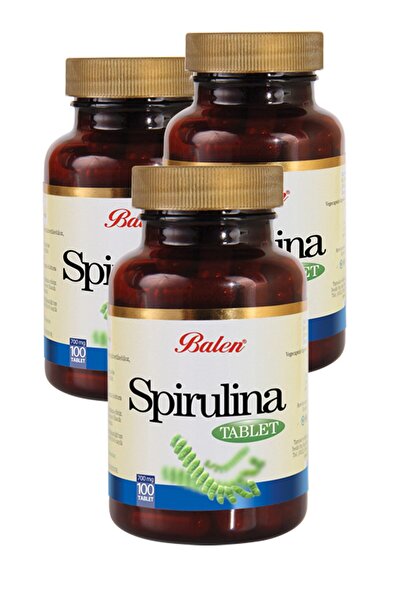 Balen Spirulina Tablet 100 X 740 Mg Siprulina Yosun Alg - 3 Kutu Yosun Hapı Tablet