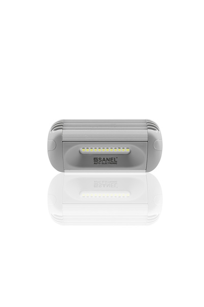 Sanel 12 LEDLİ SANEL DIŞ AYDINLATMA GRİ KASA DIŞ LAMBA 10 CM SMZLS12G12W 000678