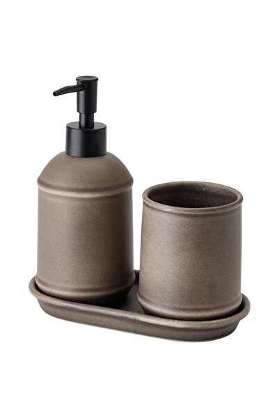 IKEA Tvalsjön Banyo Seti 3 Parça Sabunluk Diş Fırçalık