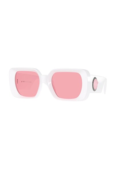 Versace VE4473U314/8454 Kadın Güneş Gözlüğü Beyaz Kemik  Çerçeve Pembe Lens U...