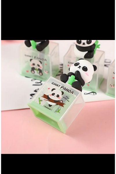 EMKSHOP Panda Model Luxury Pencil Sharpener - Calendula and Patterned