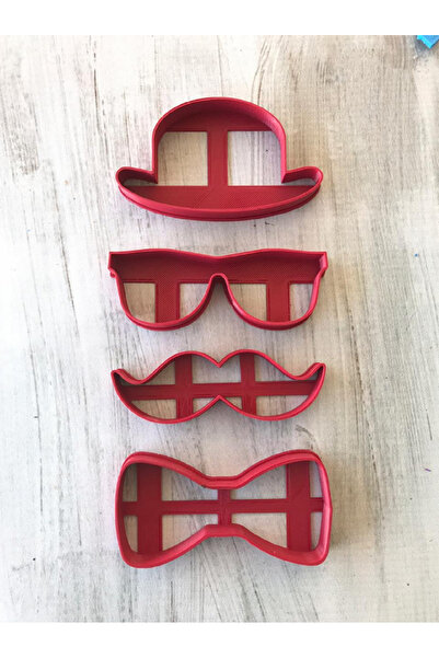 Rapithwin مجموعة قوالب كوكي مكونة من 4 قطع - لعيد الأب