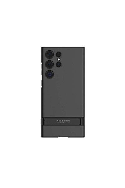 ZM STORE Galaxy S24 Ultra Uyumlu Kılıf Kamera Korumalı Mat Pürüzsüz Dikey Standlı Sert Ays Kapak