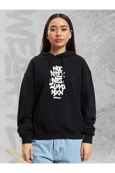 WEARTEX Niente Per Nessuno Printed Unisex Hooded Sweatshirt