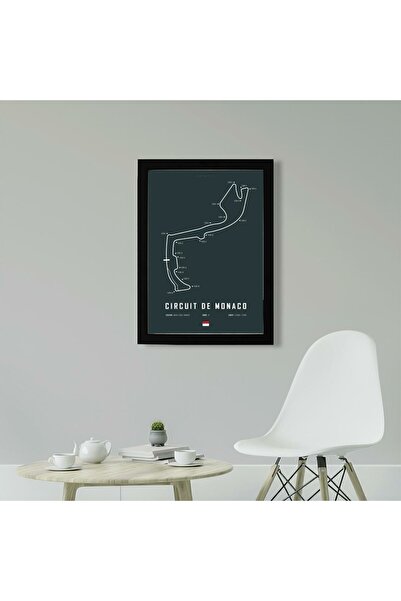 KAYNOCK Circuit De Monaco, Formula 1 Pist, F1 Poster Tablo