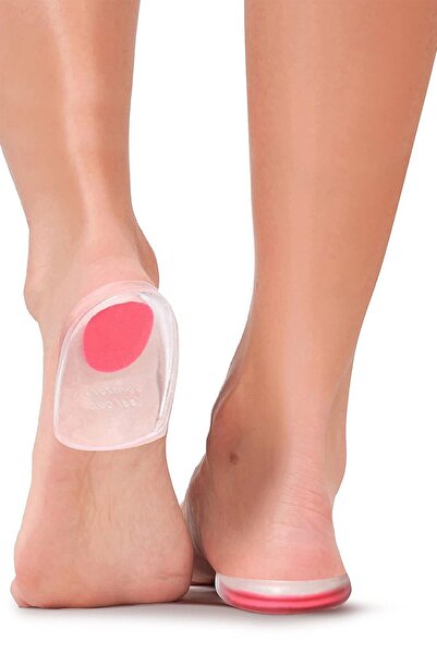 Factorial Topuk Dikeni Tabanlık Topuk Yükseltici 1 Çift Silikon Pembe Topuk T...