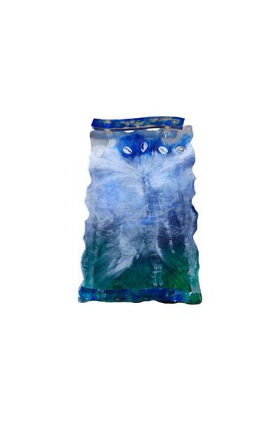 Home Sea Effect Epoxy Tray - Handmade, Decorative Tray, Ocean Wave, Resin