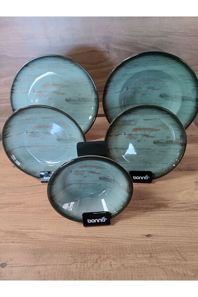 Bonna Porselen Madera Serisi 25 Parça Yemek Takımı