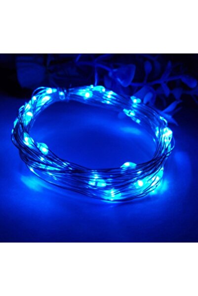 BYSHOME Peri Led 5 Metre Pilli Mavi Renk Dekoratif Aydınlatma