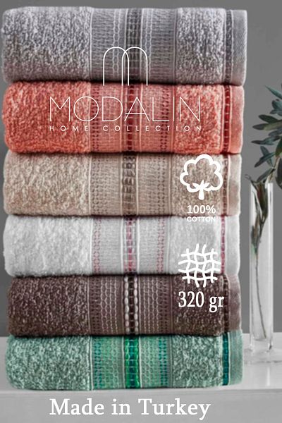 Acacia 4-piece bathroom towel set dora beige - 70x140