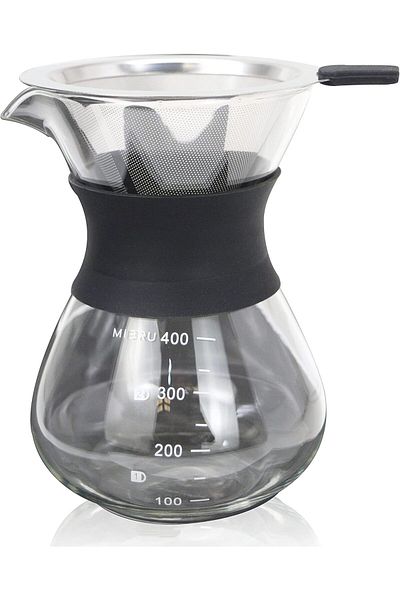 MIBRU Coffee reusable filter with glass drip 400ml