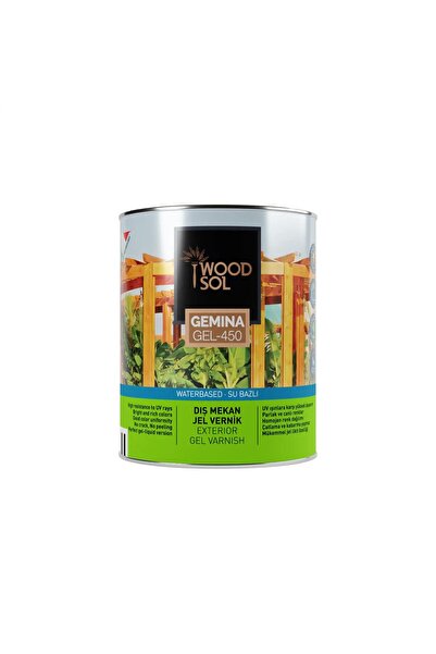 Woodsol Gemina Dış Mekan Ahşap Jel Vernik 1569 Misty Grey 0.75 L