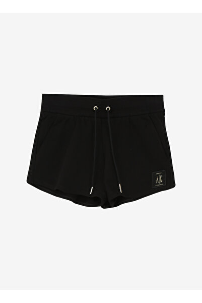 Armani Exchange Yüksek Bel Standart Siyah Kadın Şort 8NYSMX
