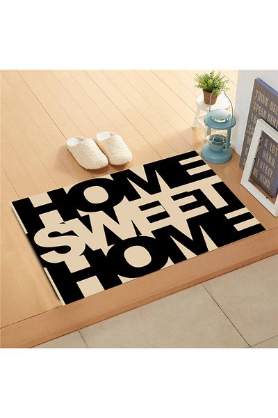 halıpera Home Sweet Home Decorative Multi-Purpose Interior and Exterior Door Mat