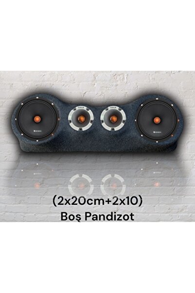 Oduncu Tuning Üniversal Pandizot (BOŞ) Polyesterli (2x20cm+2x10cm) SİYAH RENK