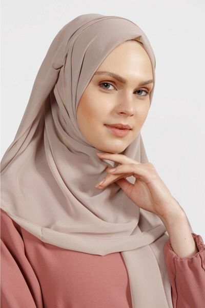 Differenza شال شيفون كريب ناعم