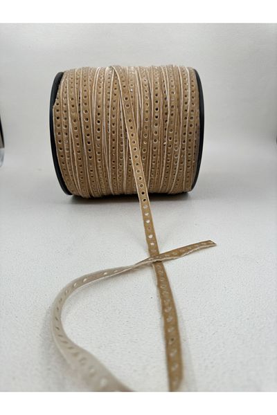paşateks since 1995 şekil Mustard Velvet 1 cm Perforated -5 Meters