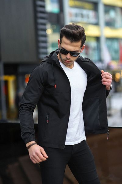 Boymen Men's Raincoat Water and Windproof