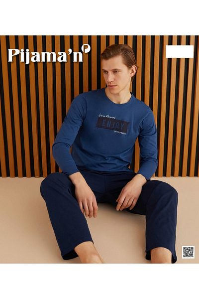 Pijaman Men's Combed Cotton Pajama Suit