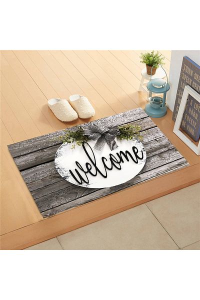 halıpera Welcome Decorative Multi-Purpose Indoor and Outdoor Door Mat