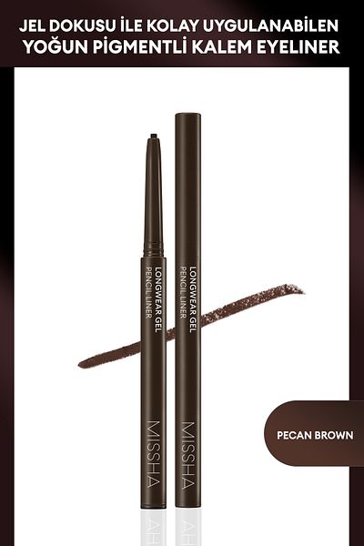Missha PECAN BrOWN Longwear Gel Eyeliner Pen - Smooth Application, in Offering Gel Texture