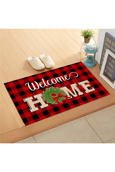 halıpera Welcome Decorative Multi-Purpose Indoor and Outdoor Door Mat