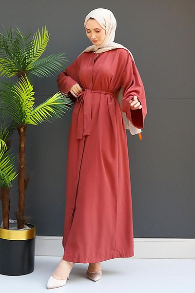 GİZ AGİYİM Coral Hijab Ferace