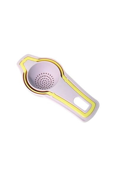 LUCKYHOMES Suncook Sc-2301 3-Piece Funnel-Tea Strainer and Egg Extractor Set