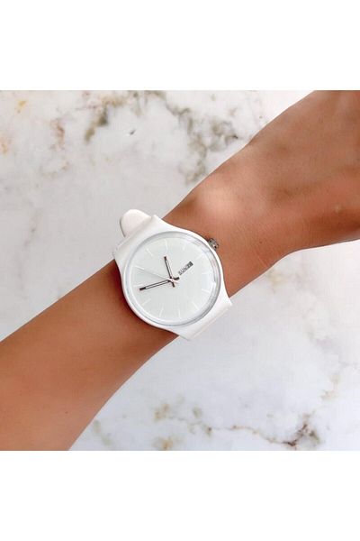 Ricardo Unisex Wristwatch with Silicone Cord Calendar - White