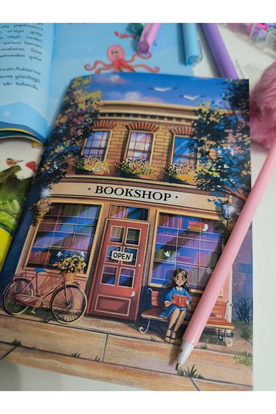 SelisCraft Jurnal de citire de cărți BOOK SHOP / Agenda / Caiet / Planificator de lectură / Planificator de lectură