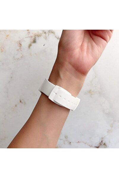 Ricardo Silikon Kordon Takvimli Unisex Kol Saati - Beyaz