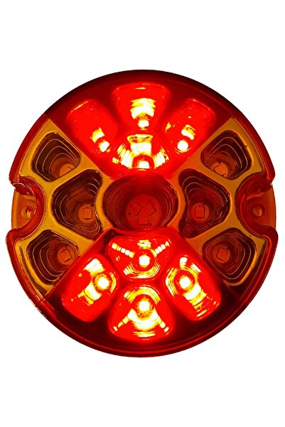 SEDEF LED SHOP 3 Fonksiyonlu Stop Lamba Su Geçirmez 12-24 Volt Uyumlu 1 Adet 9.2 Cm