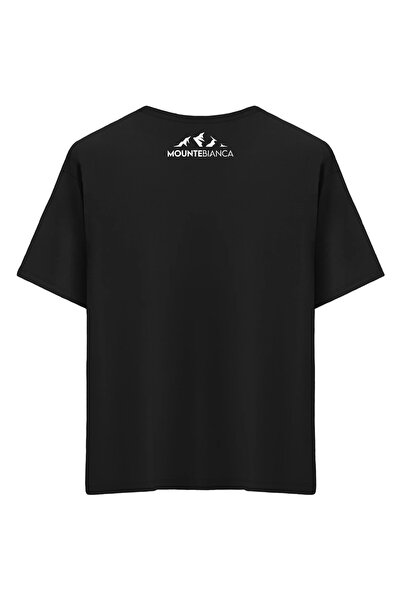 Mounte Bianca Unisex bela - Oversize kroj T-shirt